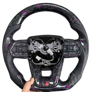 Volante de Cuero y Fibra de Carbono Personalizado para <span class=keywords><strong>Toyota</strong></span> <span class=keywords><strong>Land</strong></span> <span class=keywords><strong>Cruiser</strong></span> LC79 LC76 LC70 LC300 Camry Corolla Yaris, Accesorios para Auto - Product Image 3