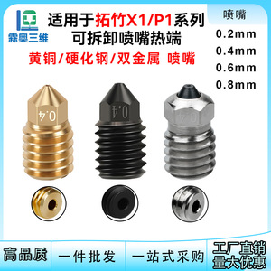 Boquilla Lin'ao 3D P1S de 0.4mm, Alta Conductividad Térmica, Accesorio para Impresora 3D - Product Image 5