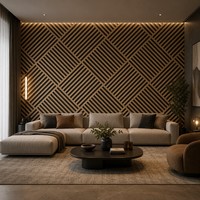 Panneau acoustique en bois professionnel pour studio d'enregistrement, bureau, salle de conférence, réduction du bruit, panneau mural à lattes, sur mesure