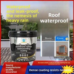 Rubber-Based Water-Based Roof and Exterior <b>Wall</b> <b>Waterproofing</b> <b>Paint</b> for Crack Repair and Anti-Leakage - Product Image 3