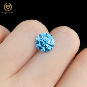 Diamantes de Color Azul al por Mayor, Corte Redondo, Claridad VVS VS, HPHT CVD, Diamantes Cultivados en Laboratorio de Color Azul Intenso Vívido - Product Image 5