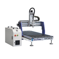 Routeur CNC miniature AccTek 1,5 kW 2,2 kW 6012 pour gravure 3D, fraisage du bois et des métaux mous, graveur pour le travail du bois