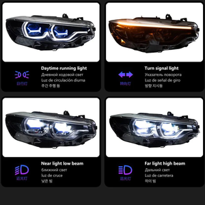 Nuevos Faros Delanteros LED Láser AURON Serie 4 M4 F32/F36/F82 12V 6000K 36W 2014-2019 Amarillo y Blanco Retrofit - Product Image 2