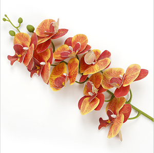 Fleurs artificielles en latex Phalaenopsis Orchidées, aspect réaliste, pour décoration de mariage, maison, fête des mères, Halloween, remise de diplôme - Product Image 5