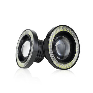 2.5 "3" 3.5 "đôi mắt thiên thần đèn sương mù RGB với từ xa không thấm nước LED Đèn sương mù tự động xe máy chiếu <span class=keywords><strong>COB</strong></span> LED lái xe ánh sáng - Product Image 3