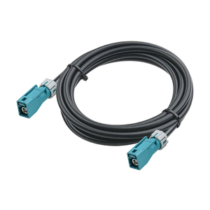 Automotive FAKRA Cable Z Code Waterblue Female to Female 1.5m High Speed RG174 <b>Wire</b> for GMSL GMSL2 <b>Camera</b> ADAS System - Product Image 1