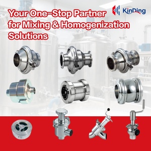 Thép không gỉ mùa xuân nạp kiểm tra Van hướng dẫn sử dụng điện thiết kế vệ sinh cho nước trong đường ống dẫn thực phẩm - Product Image 4