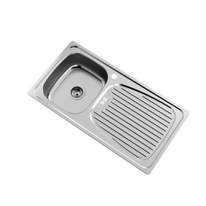 حوض مطبخ فردي من الفولاذ المقاوم للصدأ 304/201 بحواف ضيقة ومصقولة بتقنية النانو، مصمم خصيصًا من SAIL، سميك ومثبت تحت السطح - Product Image 1