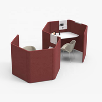Poste de travail de bureau moderne pour 2, 4, 6 ou 8 personnes, cloison de séparation, mélamine durable de grade E1, épaisseur 25 mm, couleur et taille personnalisées, bureau ISO