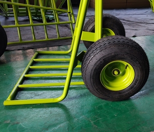 Heavy Duty Agricultural Landscape Truck Trolley 500kg Capacity 18"x8.50-8 Two <strong>Big</strong> <strong>Wheels</strong> Customizable Rubber Platform OEM - Product Image 4