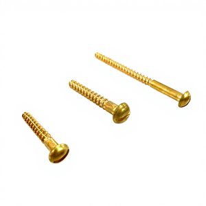 Wholesale <b>Flat</b> Head M5 Brass Wood <b>Screws</b> DIN96 Available in Metric and Inch Sizes with Class Eight Strength for Secure Use - Product Image 2