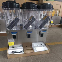 Distributeur de jus 17L*3 réservoirs pour restaurant et usage domestique, machine de comptoir pour limonade et yaourt glacé