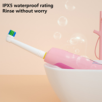 Brosse à dents électrique pour enfants personnalisée, dessin animé, poils doux, IPX7, 3 modes, blanchiment des dents, minuterie intelligente, rotative, compatible avec les têtes B Oral
