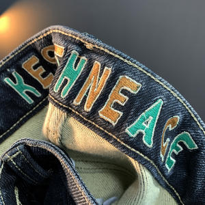 Pantalones Vaqueros Casuales Retro Americanos para Hombre, Otoño 2024, Corte Ajustado, Elásticos, Estilo Vintage, Pierna Recta, para Uso Diario - Product Image 3