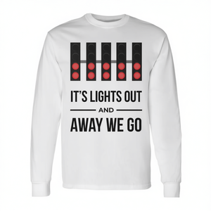 It's Lights Out And Away We Go Racing - Camiseta de manga larga con estampado de luces - Product Image 2