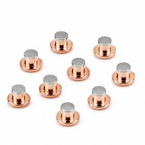 Rivet de contact bimétallique multi-spécifications, rivet de contact en argent pour divers commutateurs - Product Image 1