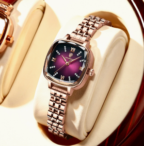 POEDAGAR 712 Luxury Women Watch Dress Elegant Femme <b>Clocks</b> Reloj Stainless Steel Square Waterproof Quartz Ladies Wristwatches - Product Image 2
