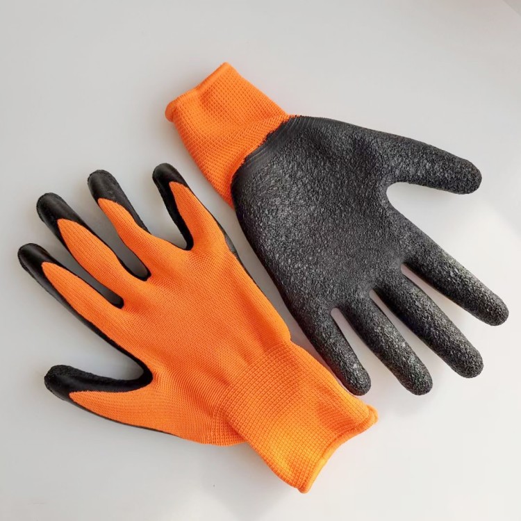 Guanti Nylon Grip Bagnato Guanti Da Lavoro In Lattice Completamente Rivestiti, Impermeabili, Traspiranti, Con Impugnatura In Nylon, Colore Blu Guanti Lavoro Lattice - Foto 7
