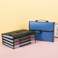 Carpeta Archivadora A4 de PVC con Borde Reforzado, 13 Compartimentos, Multicapa, para Estudiantes y Oficina, Bolso de Mano, Maletín, Venta al Por Mayor