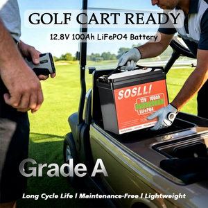 <span class=keywords><strong>Batterie</strong></span> au lithium compacte SOSLLI 12,8 V 100 Ah, design peu encombrant <span class=keywords><strong>pour</strong></span> les solutions de batteries auxiliaires <span class=keywords><strong>pour</strong></span> camping-cars, fourgonnettes et motorhomes - Product Image 1