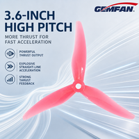 Hélices de drone FPV GEMFAN Hurricane 51477 5,1 pouces, 3 pales en PC, pas de 3,6, hélices de course, accessoires de drone 2CW 2CCW pour 2206-2407