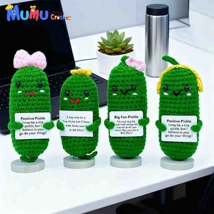 Pepino de Ganchillo Personalizado al por Mayor con Logotipo, Fabricante de Juguetes Amigurumi de Pepino, Precio de Fábrica, OEM - Product Image 3