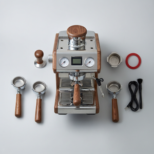 <span class=keywords><strong>Machine</strong></span> à <span class=keywords><strong>café</strong></span> expresso et thé <span class=keywords><strong>professionnelle</strong></span> semi-automatique à double chaudière, contrôlée par PID, avec pompe vibrante, pour usage commercial - Product Image 6