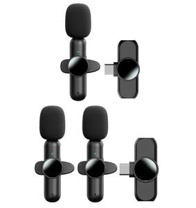 Micrófono inalámbrico Lavalier para grabación, micrófono inalámbrico compatible con cámaras Dslr de iphone - Product Image 1