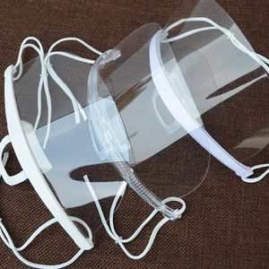 Pelindung Mulut Anti Ludah Restoran, Masker Plastik Transparan Anti Kabut, Dapat Digunakan Kembali, Bentuk Senyum - Product Image 2