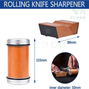 Affûteur manuel de lames de couteaux en bois avec réglage double angle pour lames diamantées et en pierre - Product Image 4