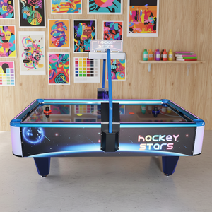 Mesa de Hockey de Aire Superior que Funciona con Monedas, Eléctrica, de Madera y Acrílico, 220V - Product Image 1