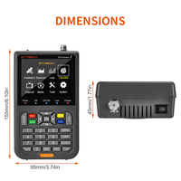 GTmedia Freesat V8 Finder2 DVB-S MPEG4 mit 3,5 Zoll TFT LCD Satellitenfinder GTmedia H.265 Satellitenempfänger DVB-S2/S2X TV-Box