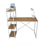 Ordinateur pc table de bureau avec étagère étude écriture table de lecture avec étagère approvisionnement d'usine