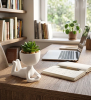 Faux pot de fleurs bon marché pour décor à la maison