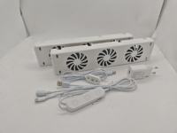 Ventilateur de radiateur silencieux à vitesse réglable et température contrôlée MXRV-25-S02, haute efficacité thermique pour chambre à coucher