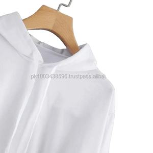 Women Sweatshirt <b>Long</b> <b>Sleeve</b> Pullover Crewneck Custom Color <b>Black</b> <b>and</b> <b>White</b> <b>Stripe</b> Crop <b>Top</b> - Product Image 5