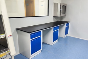 Banco da Laboratorio Moderno in Metallo per Laboratorio Dentistico - Postazione di Lavoro Piccola e Precisa per la Ricerca sui Materiali Dentali - Product Image 2
