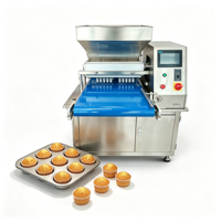 Machine automatique commerciale pour la fabrication de cupcakes, petite machine à garnir les macarons pour la production de pâte et de crème de cupcakes et macarons en boulangerie
