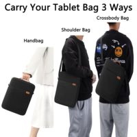 9-11 pouces imperméable Polyester mode tablette manchon cartable messager sac à bandoulière hommes voyage travail amovible sangle léger