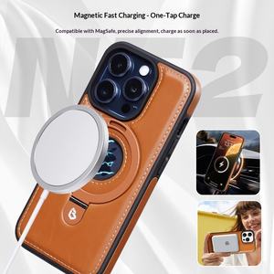 เคสโทรศัพท์ซีรีส์ Business Tech-Feel ป้องกันการตกกระแทก พร้อมที่ยึดแม่เหล็กและวงแหวนแบบด้าน - Product Image 3