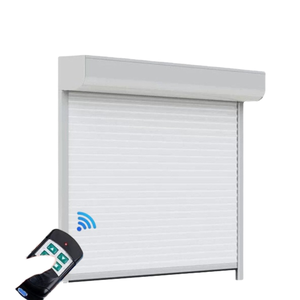 Porte de <span class=keywords><strong>garage</strong></span> électrique universelle moderne à enroulement, en alliage d'aluminium, télécommandée, sans clé, pour extérieur – Nouveauté ! - Product Image 1