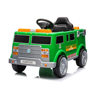 Nouveau design de <span class=keywords><strong>camion</strong></span> à ordures électrique multifonction à batterie 6V/12V pour enfants et enfants en voiture verte - Product Image 1