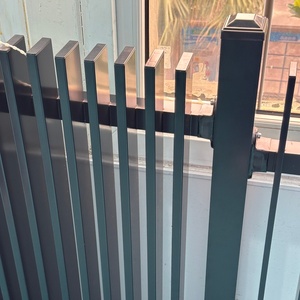 Valla Metálica de Palisadas Directa de Fábrica, Diseño de Valla de Acero Elegante, Puerta de Valla de Palisadas de Acero para Exteriores, Paneles de 6 y 8 pies, Valla de Acero para Jardín - Product Image 5