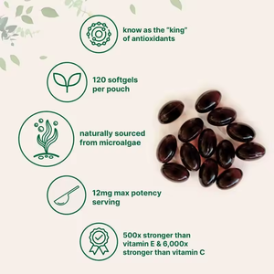 Astaxantina Naturale 6mg in Capsule Morbide, 60 Pezzi, Integratore Antiossidante per la Salute della Pelle, Supporto Immunitario, Sollievo dalla Fatica Oculare - OEM per Adulti - Product Image 3