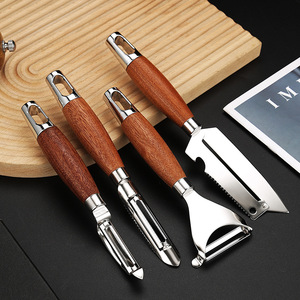 للبيع بالجملة سكين حلاقة وتقشير فواكه خضروات بمقبض سميك ، تفاح من الفولاذ المقاوم للصدأ للمطبخ - Product Image 2