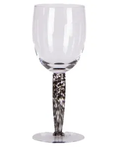 Luxury Vintage Leopard Crystal Glass Champagne and Whiskey Wine Cup for Red Wine Metal Material
