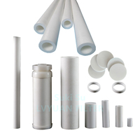 Tube microporeux en PTFE fritté en poudre 0,3/0,45/5 microns pour filtration haute pression de gaz et de liquides en cuve sous pression