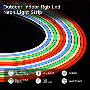 Car Atmosphere Foot Neon LED Light APP/Remote/Voice <b>Control</b> Car <b>RGB</b> 12 LED Flexible Lights Strip 12V USB Atmosphere Light - Product Image 1