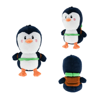 Peluche personnalisée pingouin en tissu doux, créature antarctique, compagnon d'hiver, animal à câliner, mascotte personnalisable