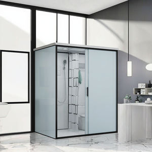 وحدات حمام مسبقة الصنع من سبائك الألومنيوم المقاومة للماء بتصميم صناعي تقليدي حديث، إطار لحوض الاستحمام سهل التركيب - Product Image 4